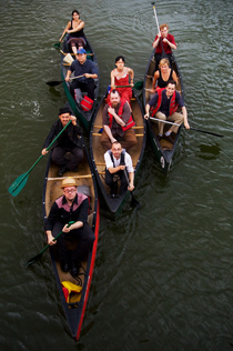 photo of ASM in boats, vertically-oriented