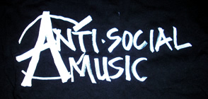 front of black anarchy t-shirt