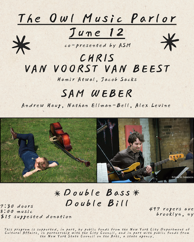 ASM Presents Same Weber at Owl Music Parlor, June 12, 2025, at 8pm.